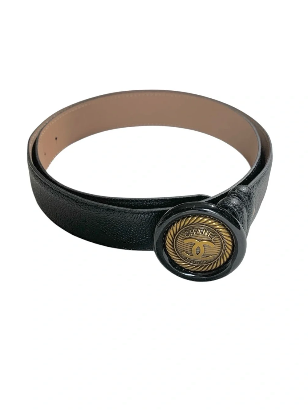 🖤 Black Leather Medallion Belt 🖤